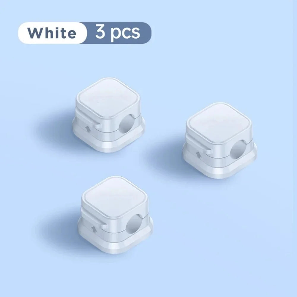 Showlu Smart General magnetic cable clips organizer holding and managing desk wires with a sleek, compact wire holder design.
