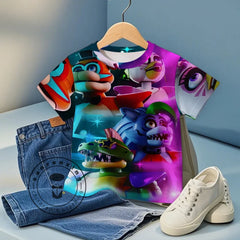 Fashion Clothing Kids 3D Five Night At Freddy Fnafs T-shirt Children Cartoon Tee Shirts T Shirt for Boys Sonic Clothes Girls Top