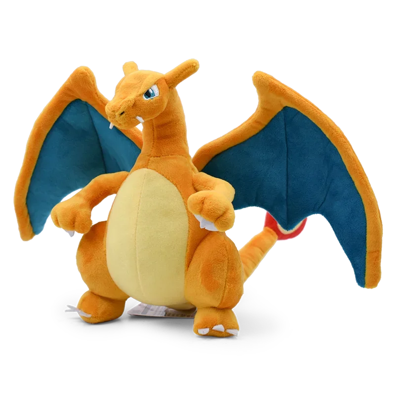 Showlu Fashion Charizard plush toy, 8-inch stuffed Pokémon doll, soft and cuddly for children’s birthday gift.