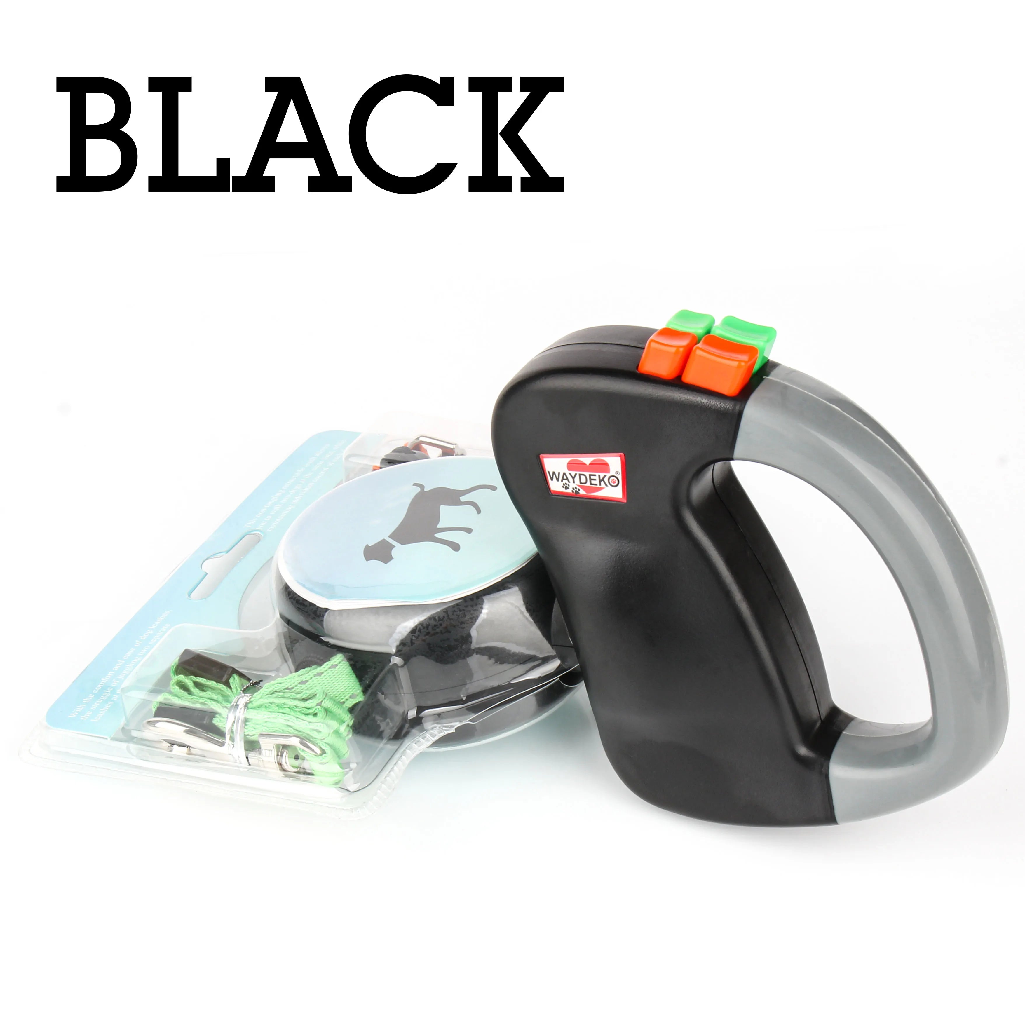 Showlu dual retractable dog leash with 360° tangle-free design and reflective leads for safety during walks.