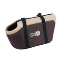 Showlu Fashion portable nylon pet carrier backpack for small dogs and cats, with breathable mesh and adjustable straps.