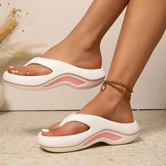 Soft Summer Beach Shoes Comfort Lightweight Sandals for Women Elegant and Stylish Arch Support Sandals Flip Flops for Women