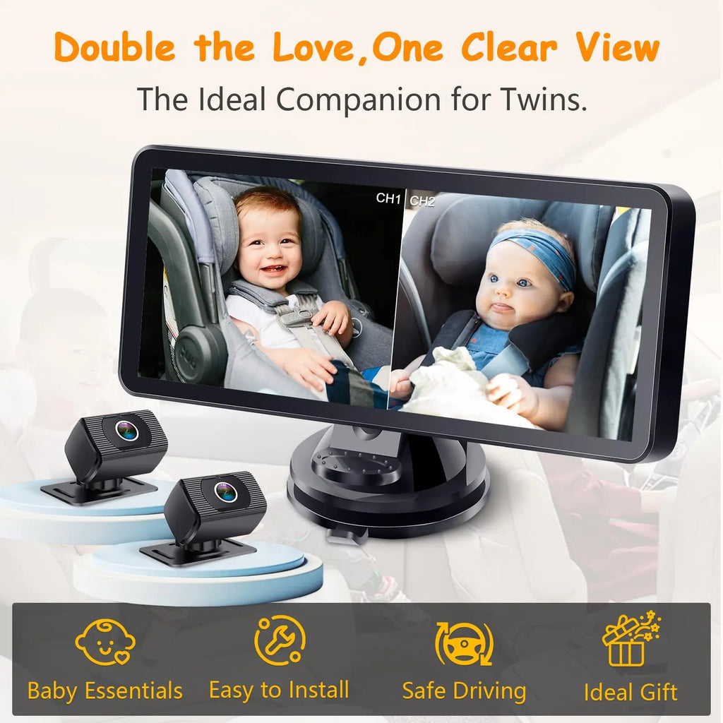 Baby car camera by Showlu Fashion Store showing a compact camera device designed for vehicle safety and monitoring.