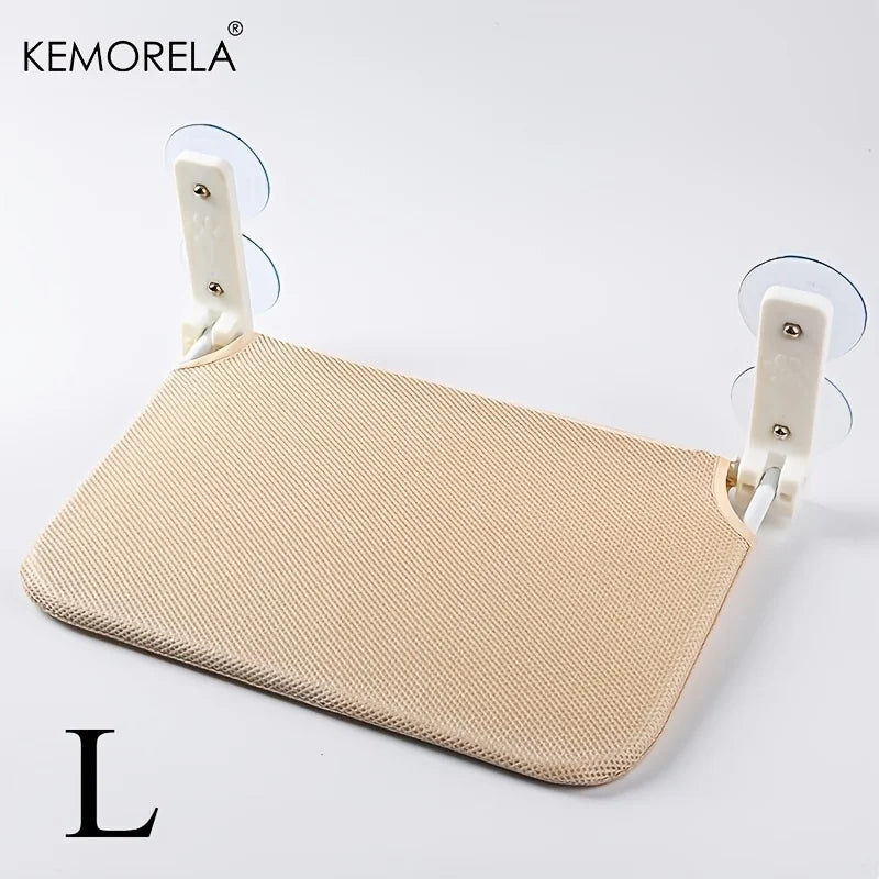 Foldable fiber cat window hammock with strong suction cups, offering a cozy resting spot for cats. Showlu Fashion Store KEMORELA.