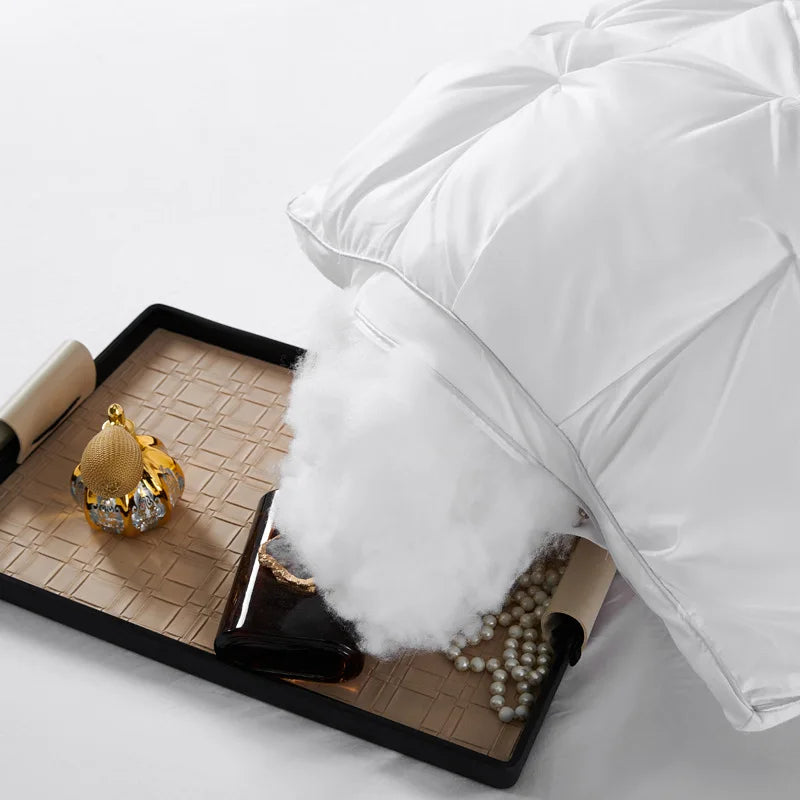 Luxury hotel-style soft bed pillows from Mingou Store, 2-piece sleep pillow set, plush and comfortable for a restful night.