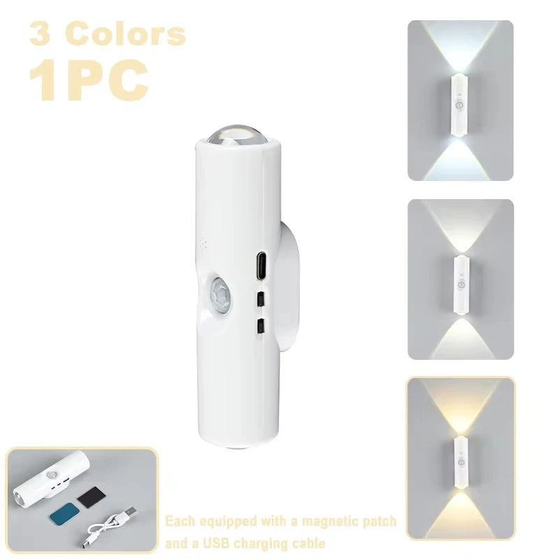 Showlu Smart General rechargeable motion sensor LED cabinet light with magnetic mount and USB charging for under-counter and closet use.