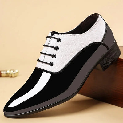 Coiffeur oxfords patent leather dress shoes black shine oxford shoes man casual business formal shoes man luxury suit office
