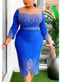 AOMEI Women's hot drill mesh patchwork slim fit evening party dress in black with stylish design and fitted silhouette.
