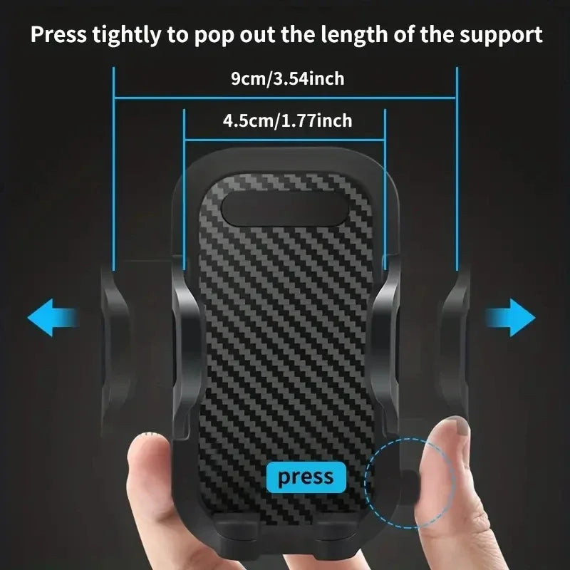 Universal car phone holder by SHOWLU FASHION STORE, mounts on dashboard and air vent for secure smartphone display.