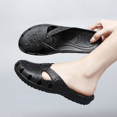 Summer Women's Slippers Fashion Breathable Outdoor Platform Baotou For Women Jelly Slippers Indoor House Beach Roma Hole Shoes