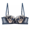 Sexy MOYISU embroidery bra set by SHOWLU FASHION STORE, featuring ultra-thin soft underwire and delicate lace details.