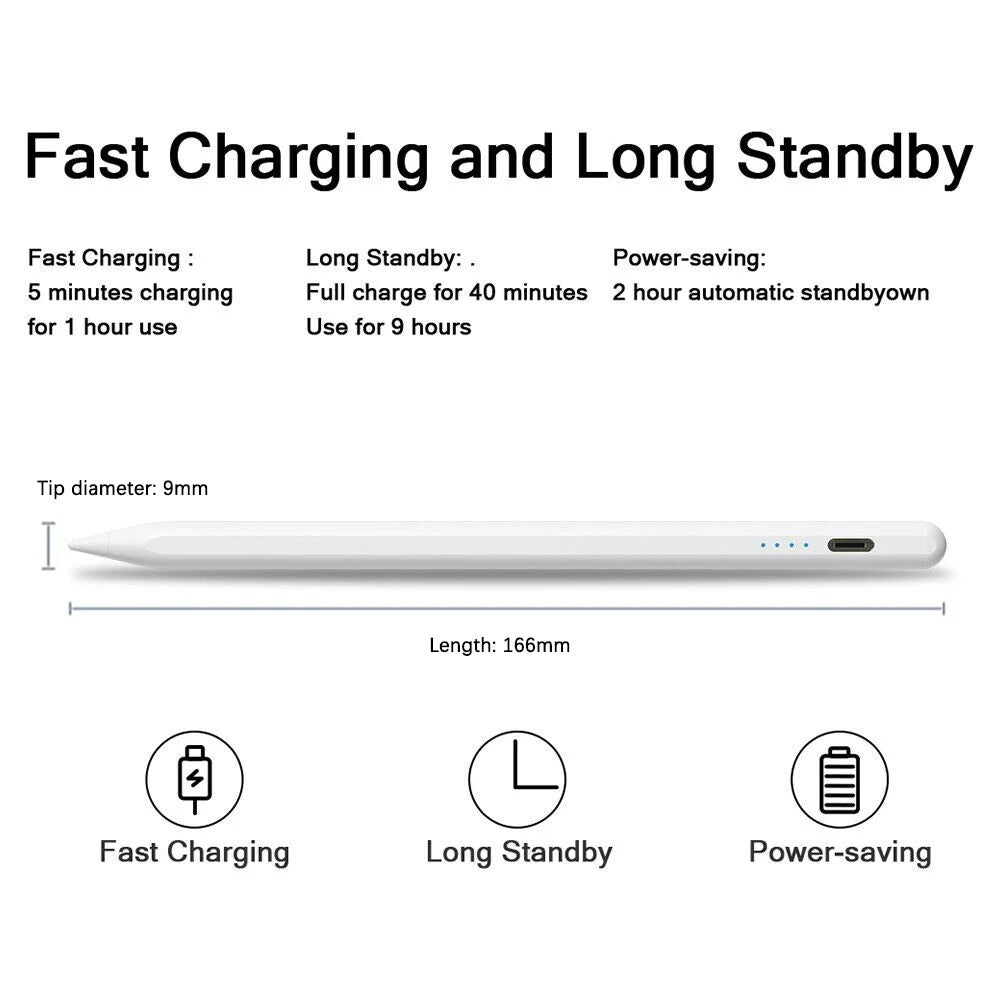 Showlu Smart General Smart Pen Stylus with sleek black design and fine tip for touchscreen devices.