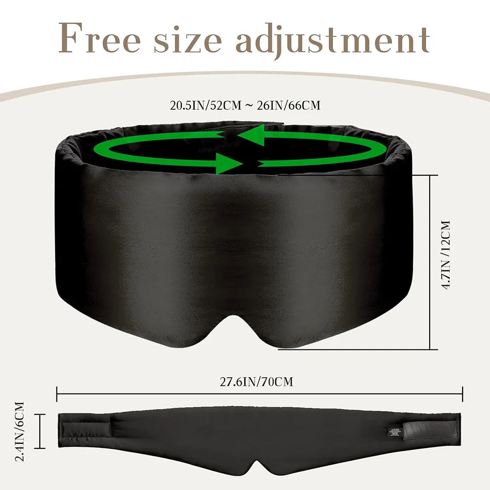 Showlu Smart General silk sleep mask with luxurious design, ideal for blocking light and enhancing sleep comfort.