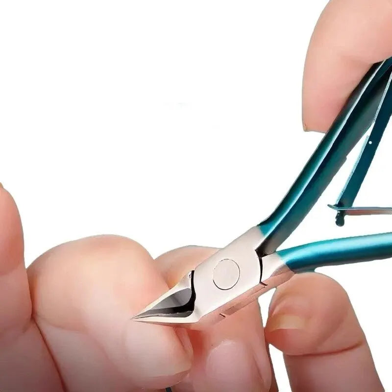 Showlu Fashion Store professional stainless steel toe nail clipper for ingrown or thick toenails, pedicure toenail trimmer and nipper