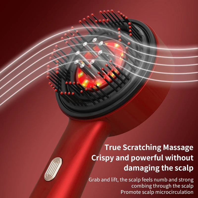 Showlu Smart General red light scalp massager hair growth comb with ergonomic design and LED light therapy for hair stimulation