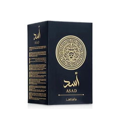 Lattafa Perfumes Black Edition Asad For Unisex Eau De Perfume Spray, 3.4 Ounce Long-Lasting Floral Scent Best Gift