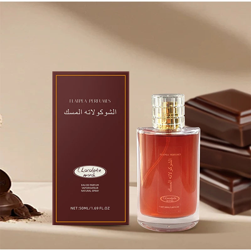 Chocolate Musk Arab Perfume Lasting Fresh Chocolate Fragrance Sweet Orange 50ml Unisex Date Mist 6ml Portable Eau De Toilette SHOWLU FASHION STORE