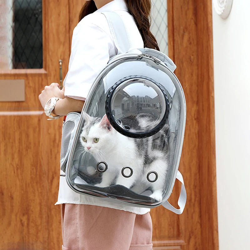 Showlu Smart General pet carrier backpack with adjustable straps and mesh ventilation for comfortable pet travel.