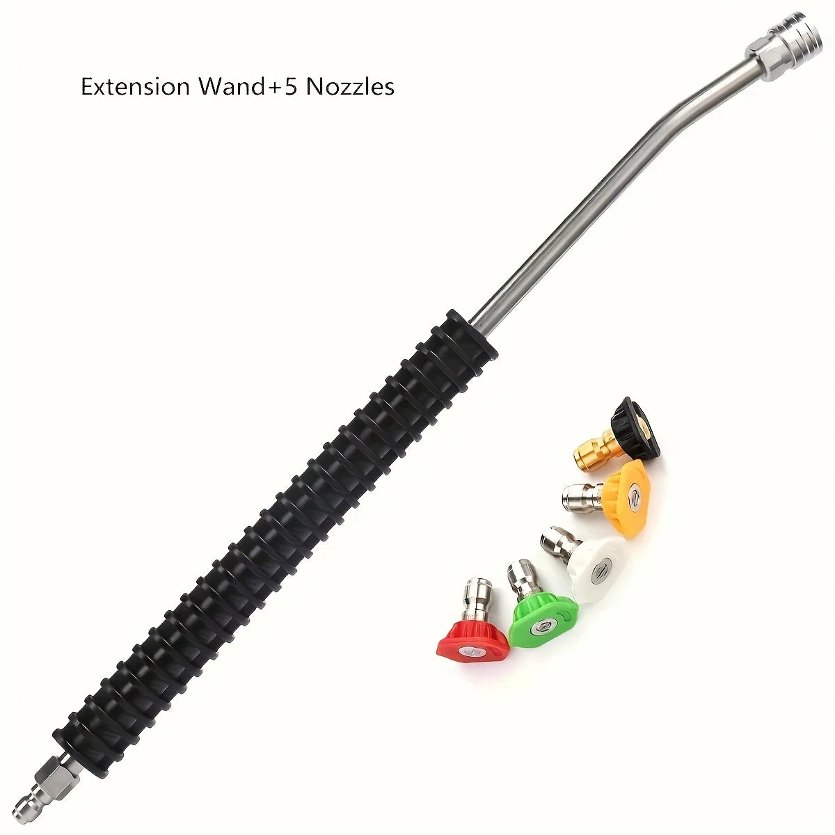 Showlu Smart General car pressure washer extension wand attached to a pressure hose for cleaning vehicles and outdoor surfaces