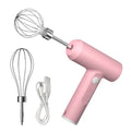 Showlu Smart General electric egg beater with stainless steel beaters and ergonomic handle for efficient mixing.