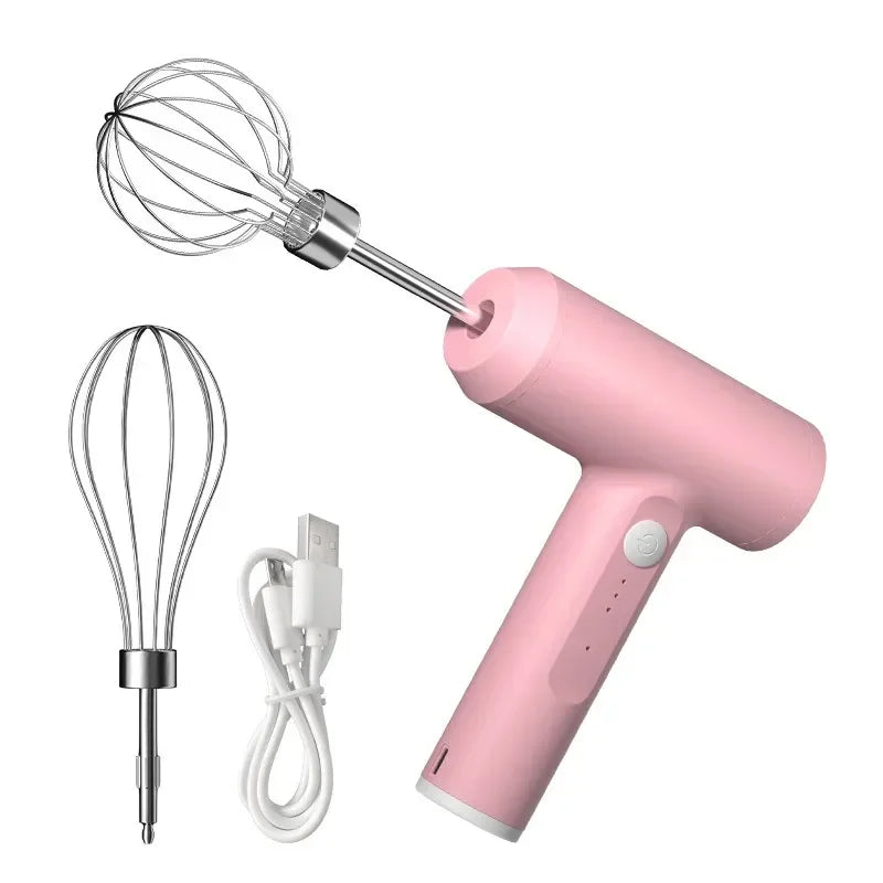 Showlu Smart General electric egg beater with stainless steel beaters and ergonomic handle for efficient mixing.