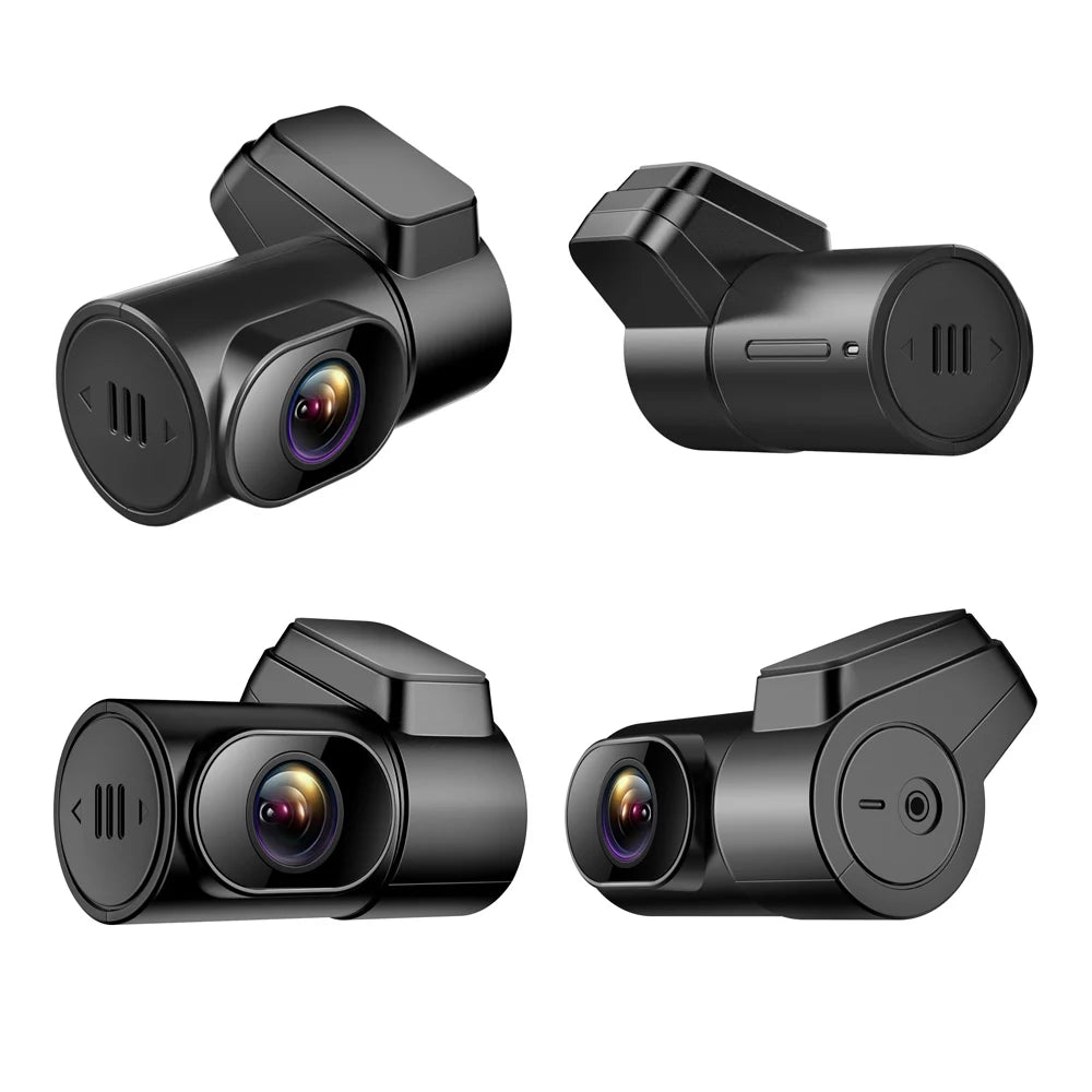 Showlu Smart General 360° rotating dash cam mounted in a vehicle, capturing wide-angle footage for enhanced driving security.