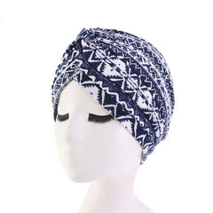 New Women Soft Floral Print Cotton Women Turban hats Fashion Banadans Cancer Headwrap Chemo Cap Head Wrap Hair Accessories SHOWLU FASHION STORE