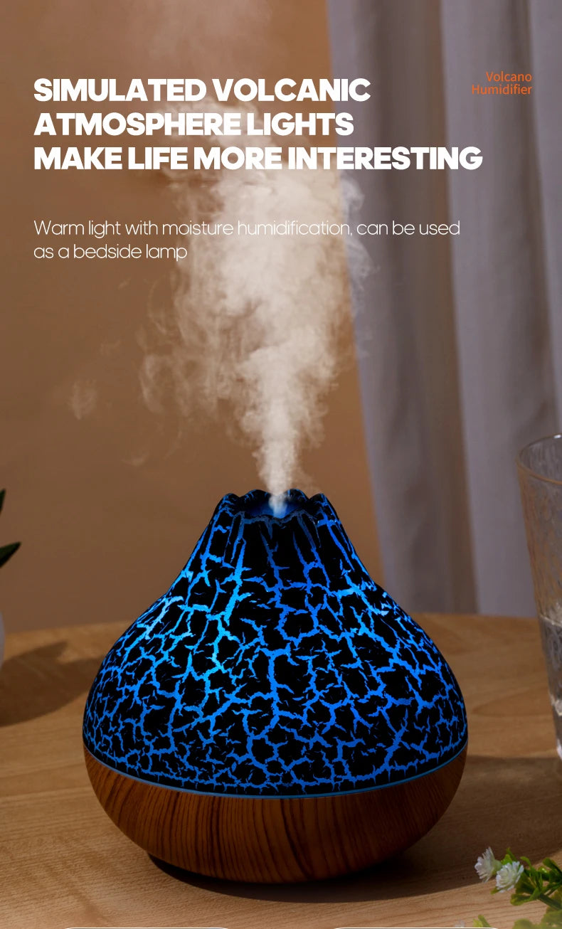 Showlu Smart Kinscoter 300ml ultrasonic humidifier with water tank and control knob for home humidity control.