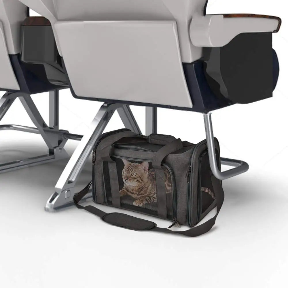 Showlu Fashion soft-sided dog carrier backpack made of breathable nylon, designed for comfortable pet transport.