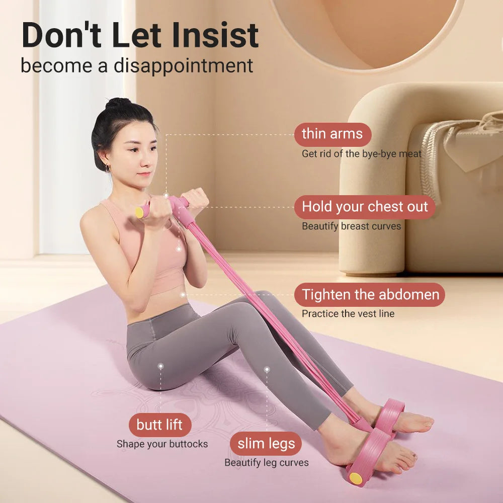 Showlu Smart General Sit Up Assist Device supporting a person during exercise for core strength and fitness.