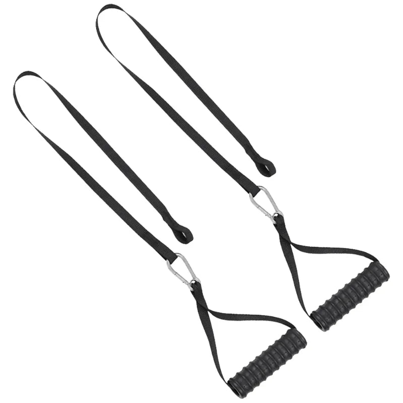 Showlu Tricep Rope Lat Pull Down attachment made of durable nylon for strength training, shown in a close-up image.