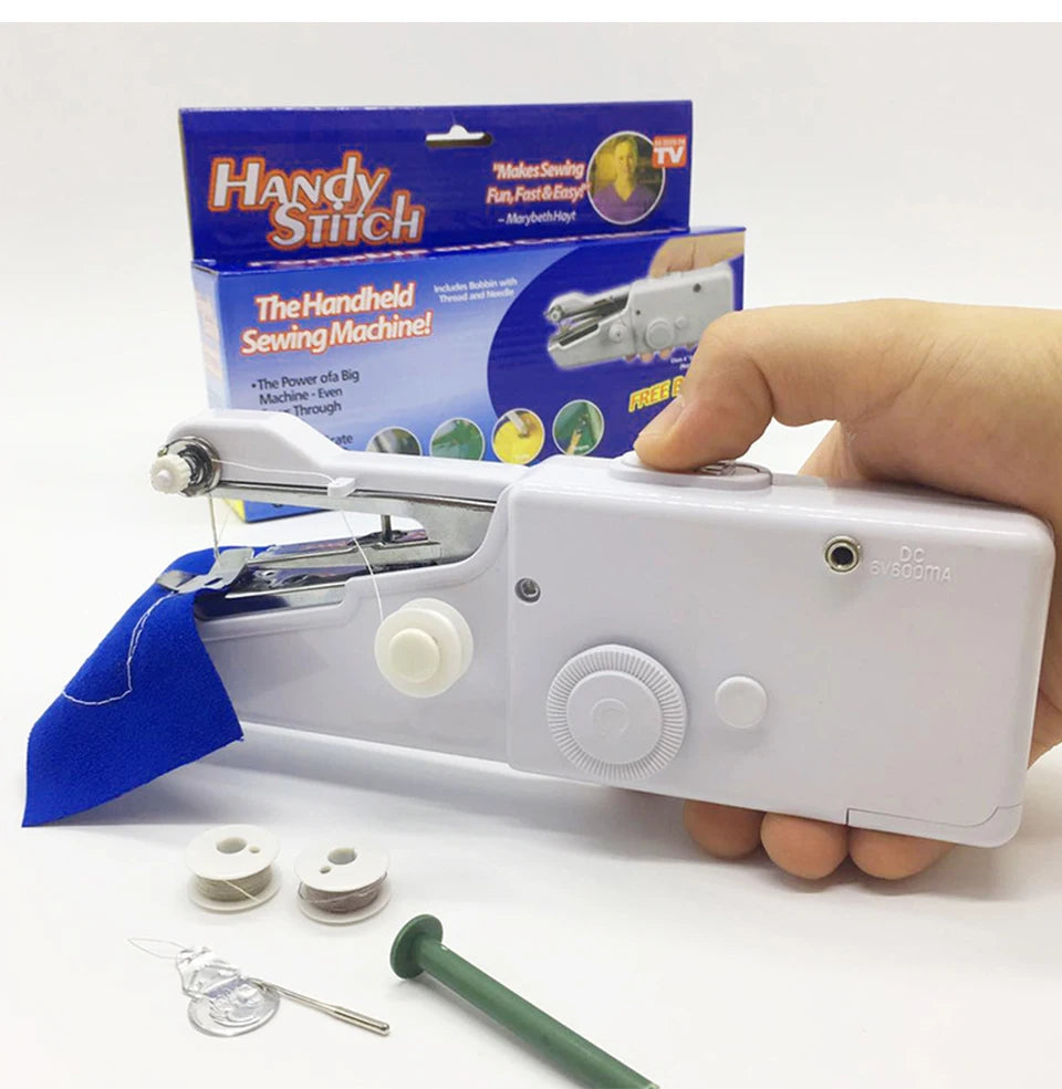 Showlu Smart General mini handheld sewing machine with compact design and control buttons for easy sewing tasks.