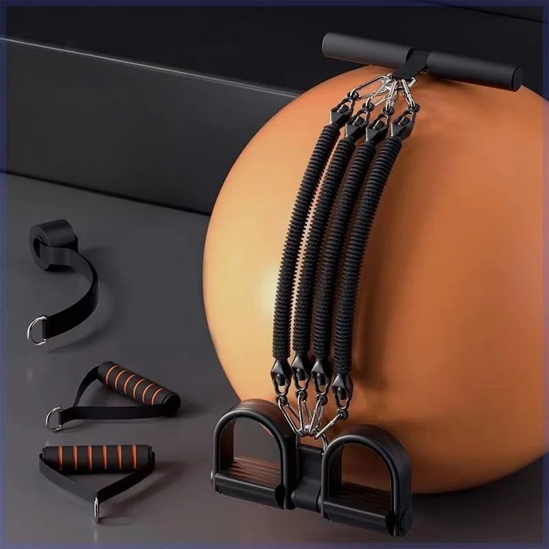 Showlu Pedal Tension Rope, a multi-functional abdominal resistance band with handles, used for core workouts and strength training.