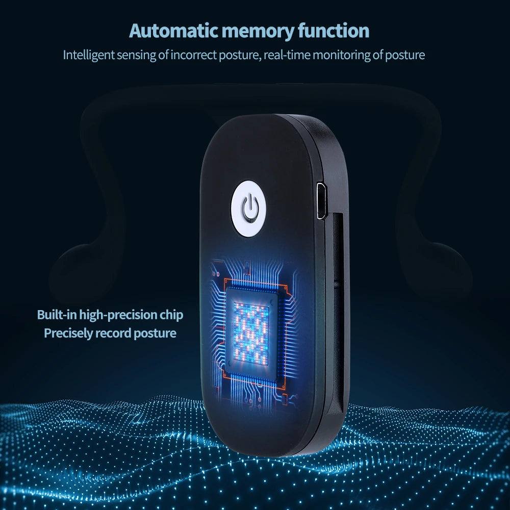 Showlu Smart Posture Corrector with silicone vibration reminder, designed to improve posture for users of all ages.