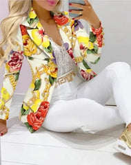 2025 Women's 2pcs Tracksuits Solid Long Sleeve Blazer Pants Suit Sets Office Lady Tracksuit Two Piece Set Fitness Outfits Woman SHOWLU FASHION STORE