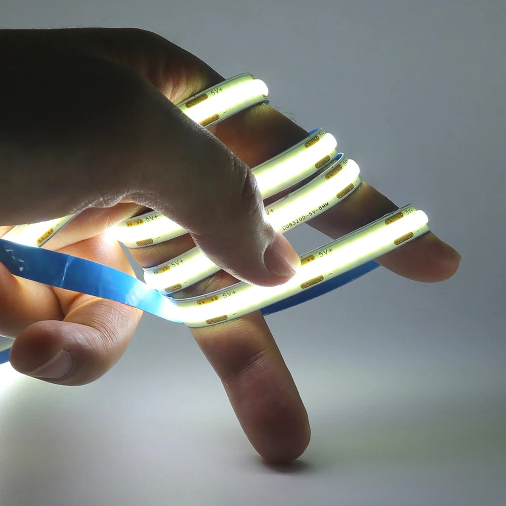 Showlu Smart General motion sensor LED strip light with USB power, flexible 5V LED strip for ambient lighting and automation.