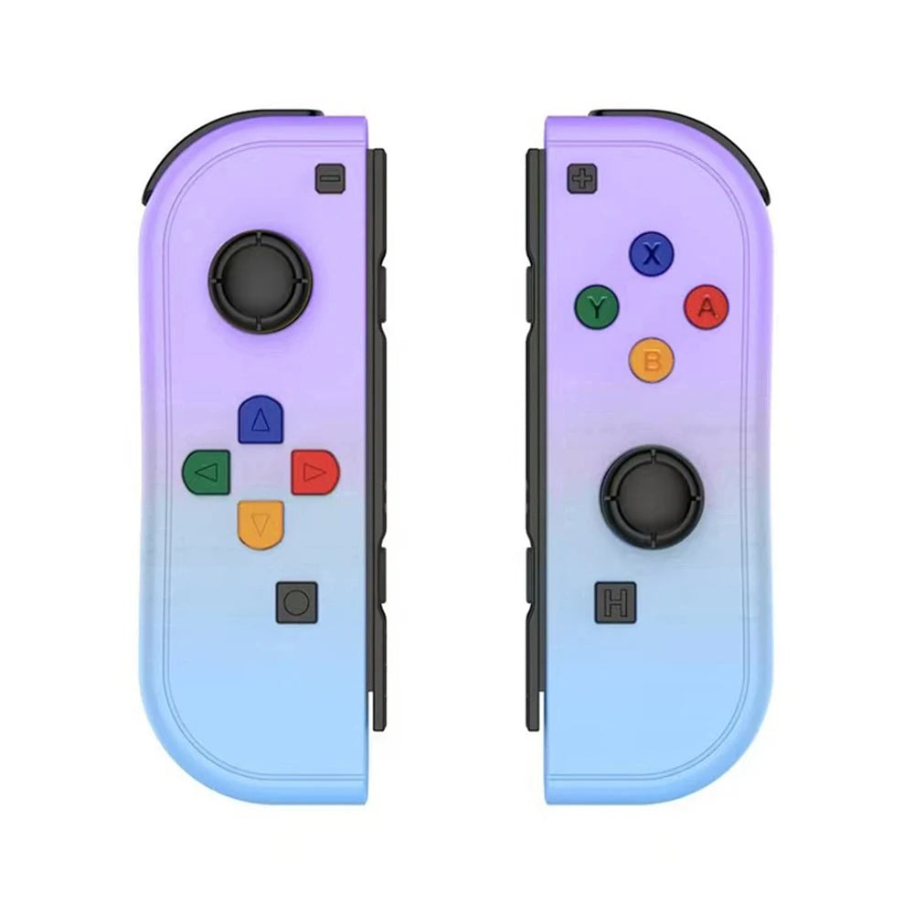Wireless Joy Cons gamepad for Nintendo Switch, OLED, and Lite, with Bluetooth, vibration, turbo, and wake-up function, shown in image.