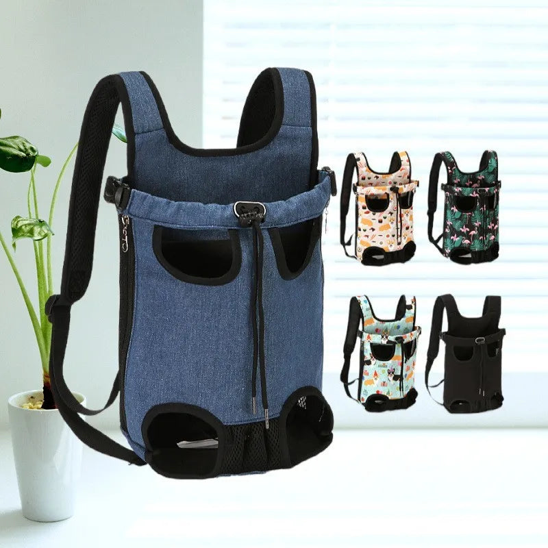Showlu Adjustable Pet Carrier Backpack for cats, portable travel bag with breathable mesh and comfortable straps for easy carrying.