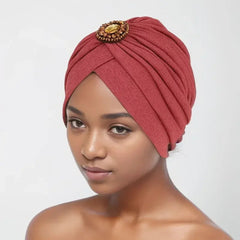 Indian Women Chemo Cap Muslim Diamonds Hijab Pleated Turban Wrap Headscarf Beanies Hair Loss Bonnet Hat Femme Turbante Mujer New SHOWLU FASHION STORE