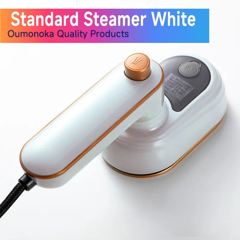 Portable handheld garment steamer by Showlu Smart General, compact travel iron with 220V power for quick wrinkle removal.