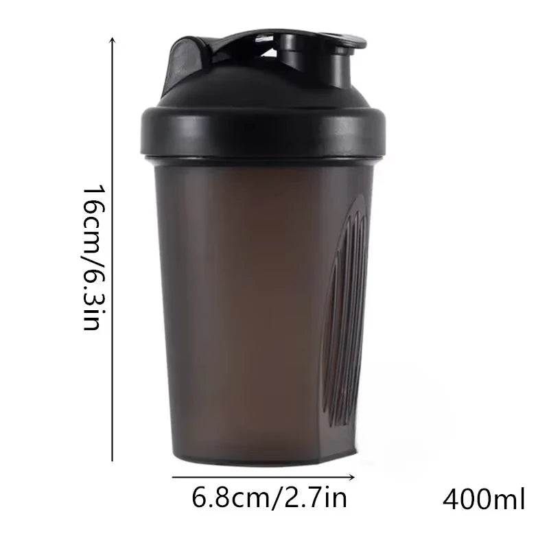 1-7PCS Shaker Bottles Sport Water Cups Whey Protein Powder Mixer Bottle Fitness Gym Shaker Outdoor Portable Plastic Drink Cup