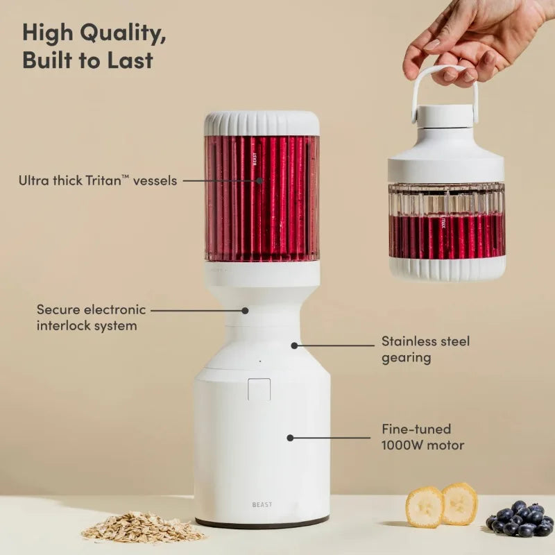 High-speed HAOYUNMA Beast Blender with 800W motor and compact design, perfect for making smoothies and blending ingredients.
