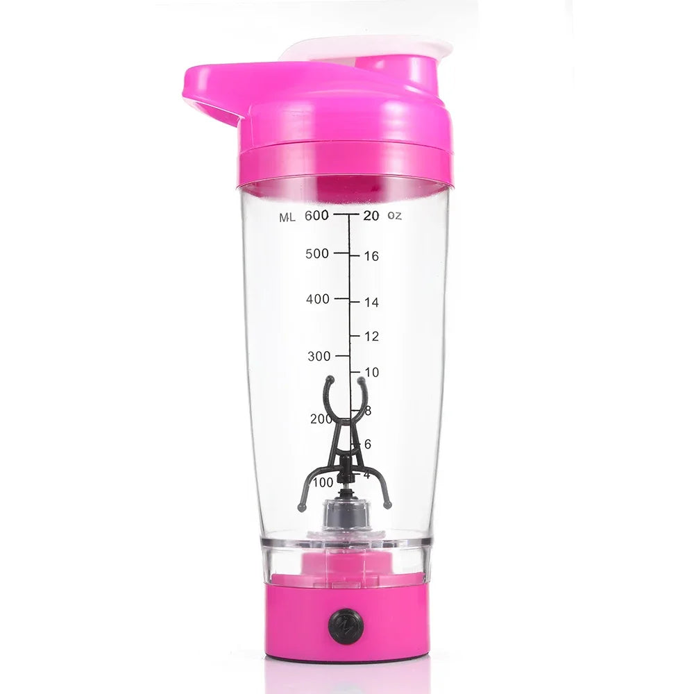 600ml Electric Self-Stirring Protein Shaker Bottle
