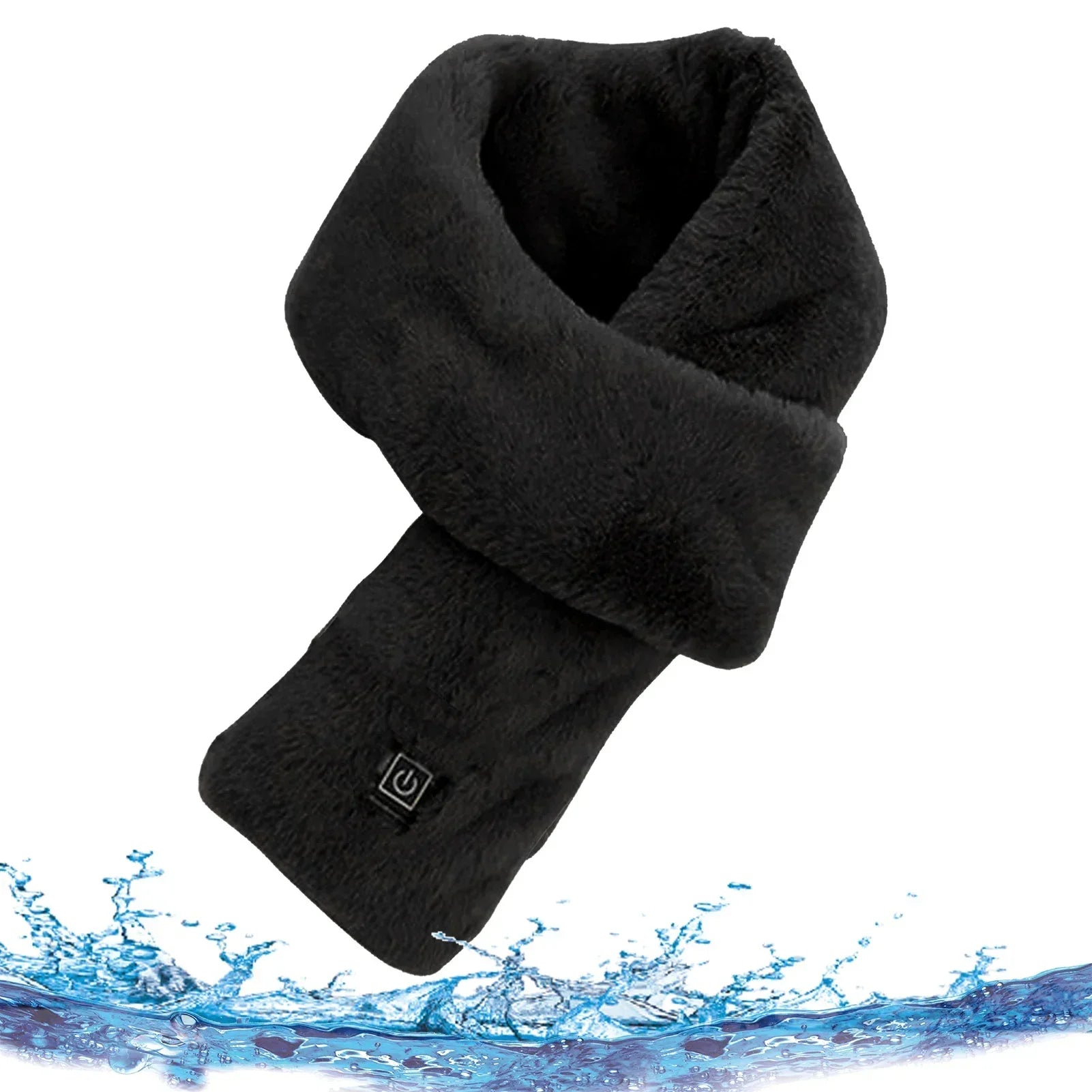 Showlu Smart Electric Heated Neck Scarf with USB connection, soft fabric, and adjustable fit for warmth and comfort.