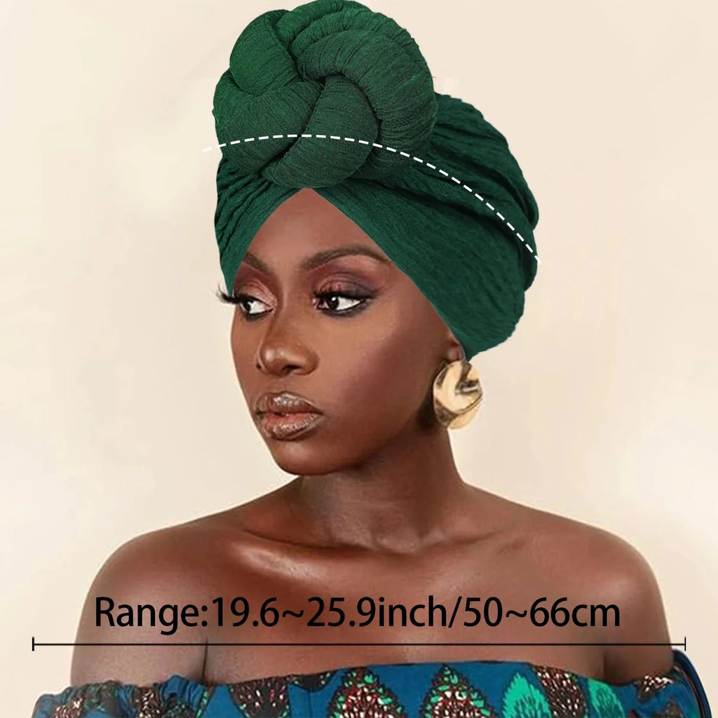 Showlu Fashion women's bubble cloth flower turban, an elastic daily hat with vibrant floral design and comfortable fit.