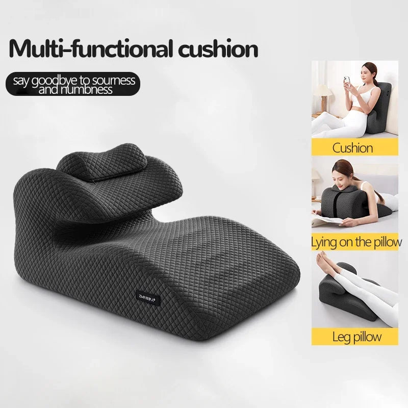 Memory foam butt cushion by HEHUAI, designed for prone lying positions, featuring a comfortable, supportive pillow for bed use.