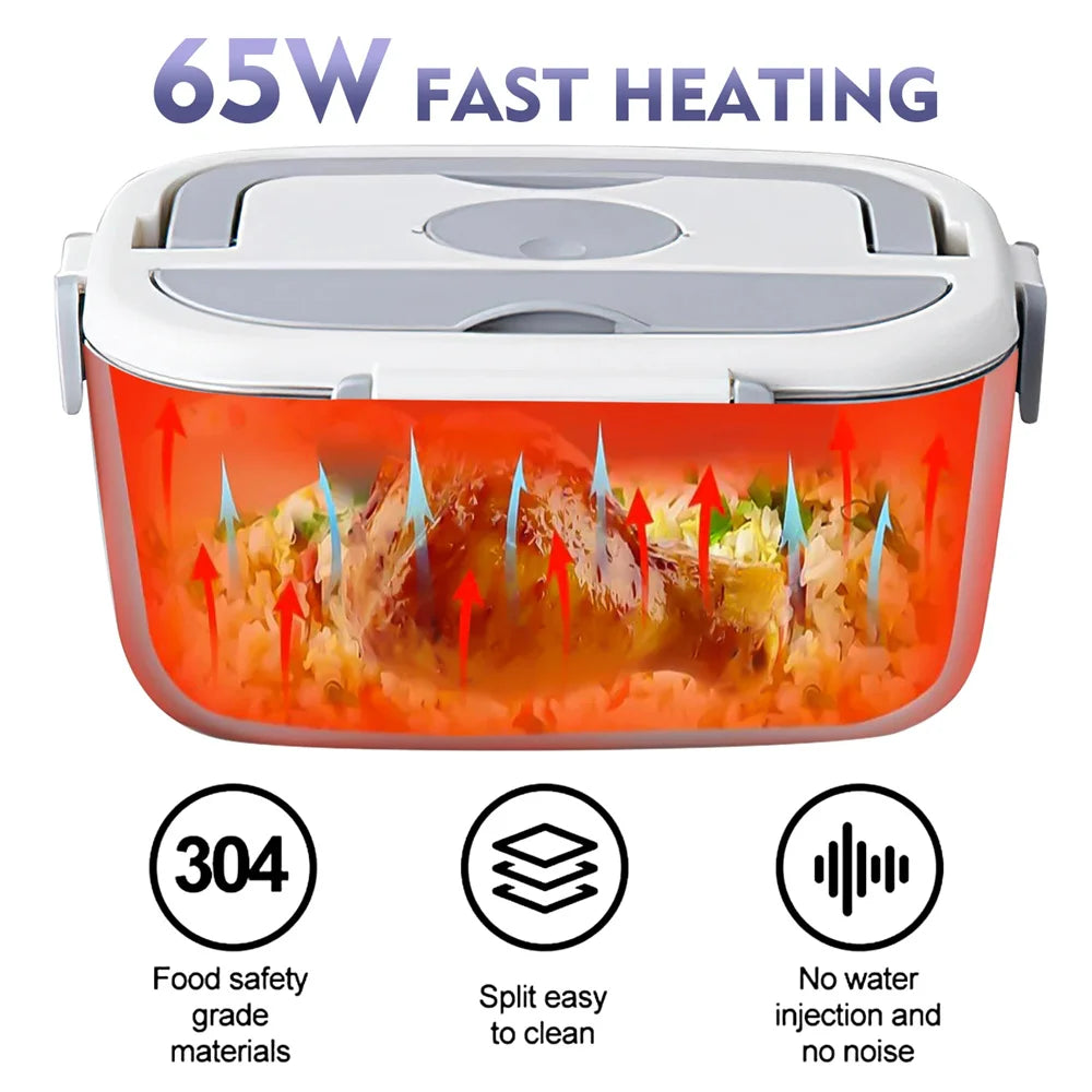 Showlu Smart General Electric Lunch Box Pro with heating compartment and portable design, ideal for on-the-go meals.