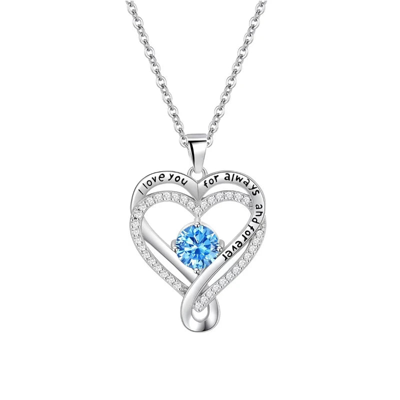 Heart-shaped pendant necklace by ZHIXUN featuring a hollow zinc alloy design, elegant party jewelry accessory.