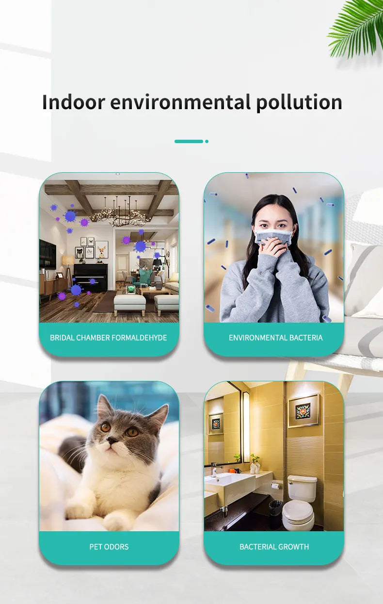 Showlu Smart General plug-in negative ion air purifier for home, compact device with vents and control panel for clean air.