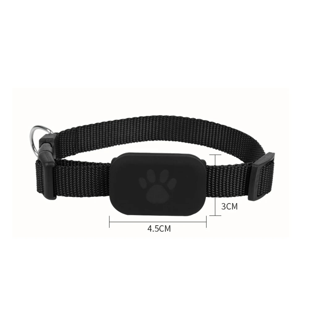 Showlu Waterproof Pet GPS Tracker for dogs and cats, showing the device with real-time location display and waterproof design.